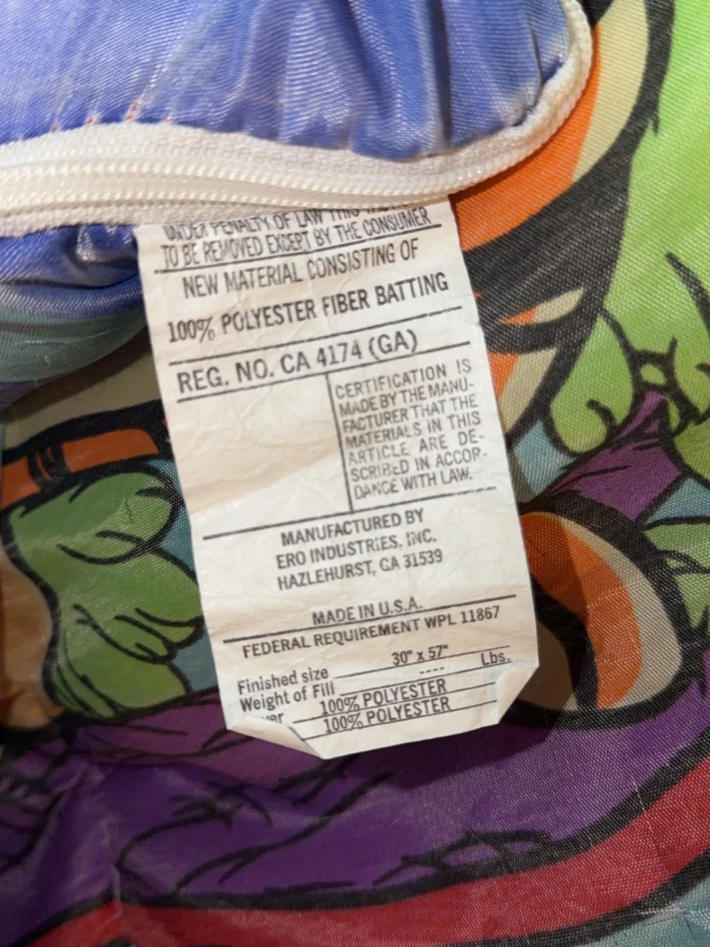 Vintage Winnie the Pooh kids sleeping bag